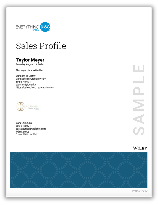 Everything DiSC® Sales Profile
